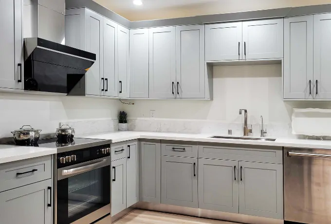 Misty Grey Shaker kitchen